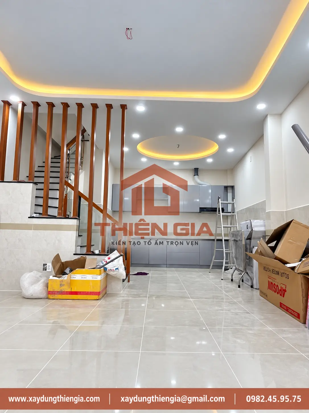 Vệ sinh, nghiệm thu tổng thể trước khi bàn giao nhà và hồ sơ bảo hành cuối quy trình xây nhà tại Xây Dựng Thiện Gia