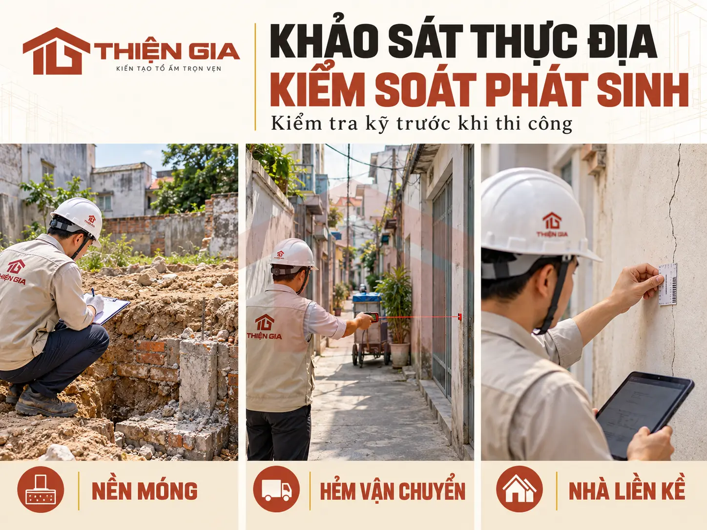 phát sinh chi phí xây nhà từ khảo sát móng và báo giá thiếu khối lượng Xây Dựng Thiện Gia